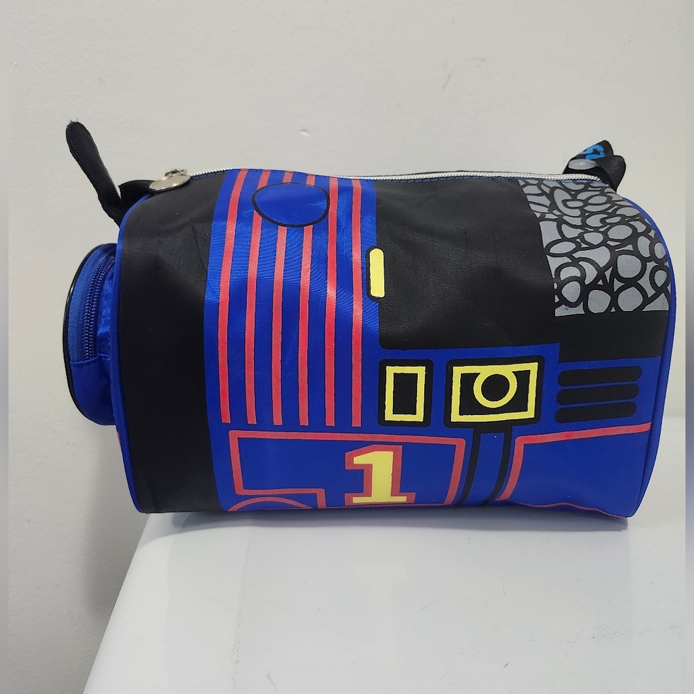 Thomas the Tank Engine Blue Crossbody Bag  Train Storage Organizer - Picture 5 of 9